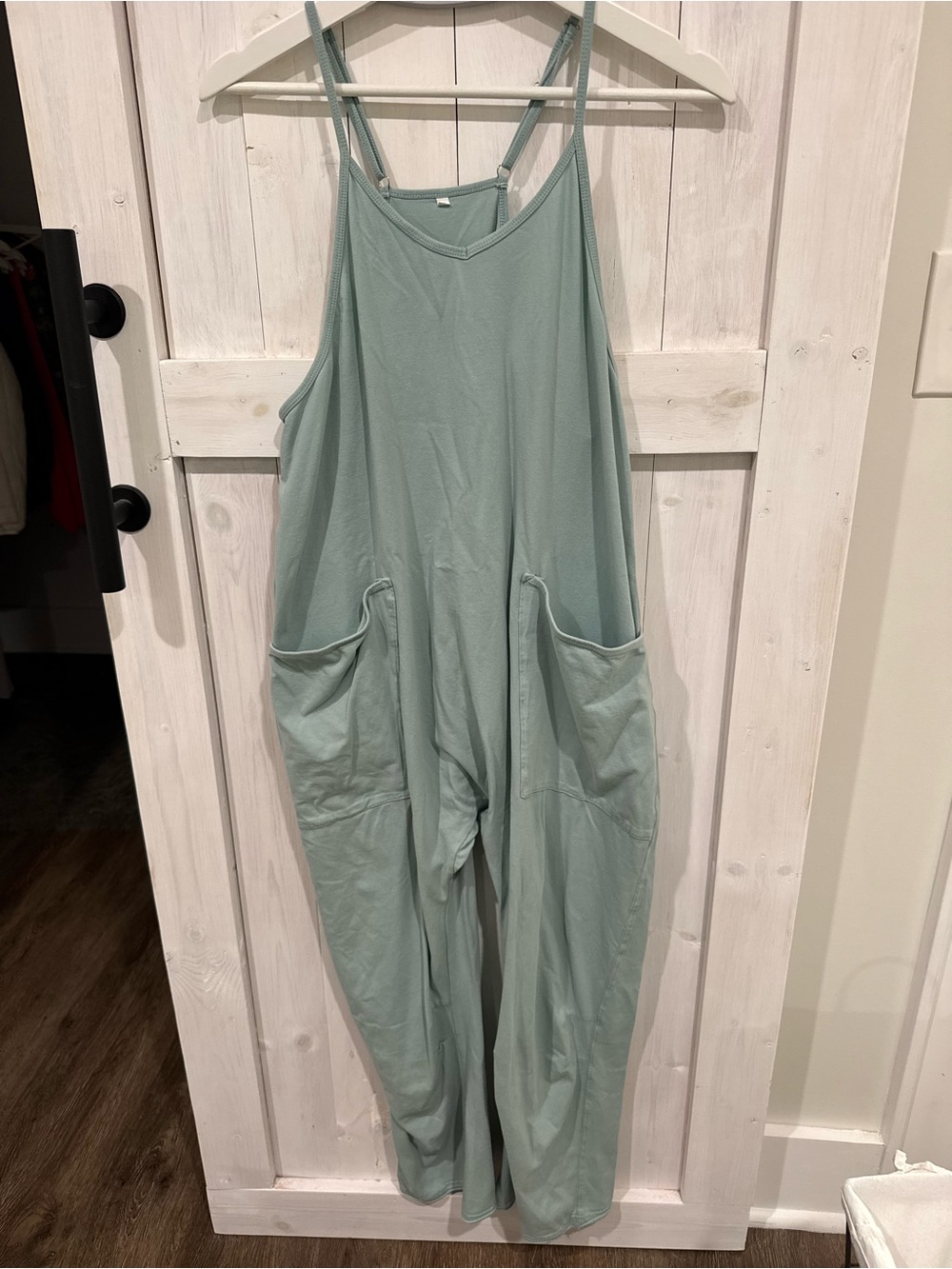 Relaxed Pocket Jumpsuit in Sage Green